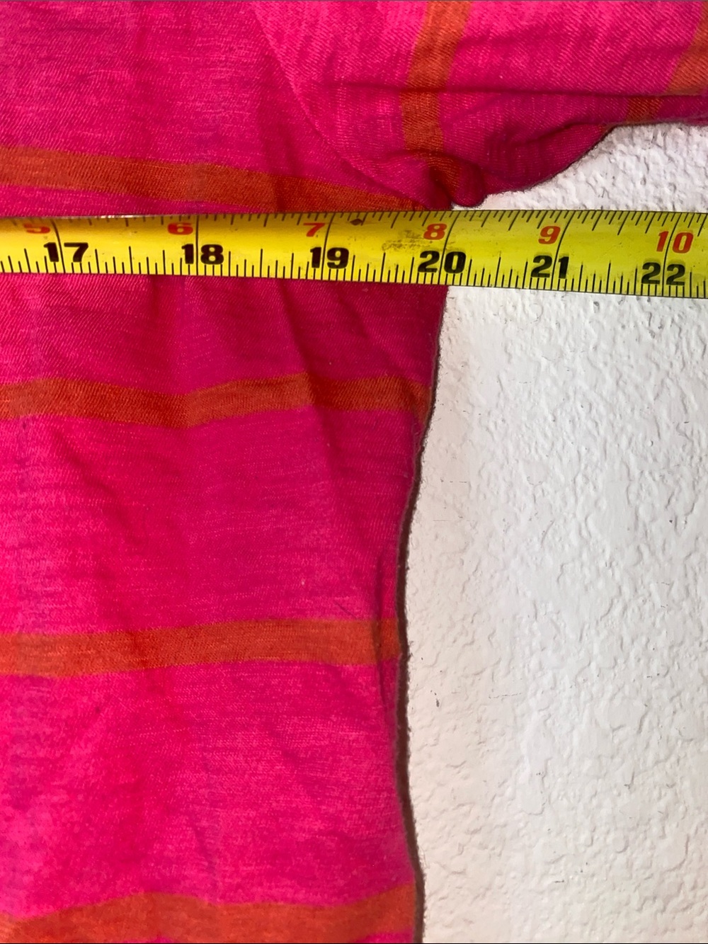 🎈 LOFT pink and orange striped long sleeve tee with a back zipper detail! - Picture 7 of 7